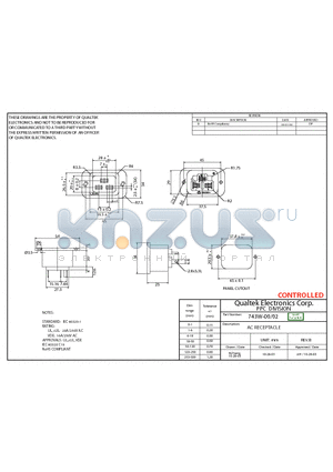 743W-00-02 datasheet - AC RECEPTACLE