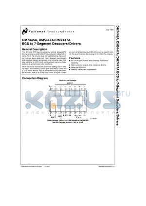 7447 datasheet - BCD to 7-Segment Decoders/Drivers