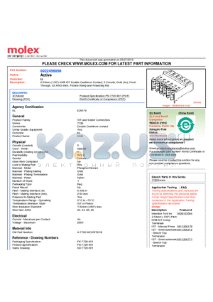 A-7720-WC05F501B datasheet - 2.54mm (.100