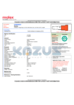 A-859 datasheet - Avikrimp Snap Plug, for 18-22 AWG Wire, Box, 24.31mm (.957