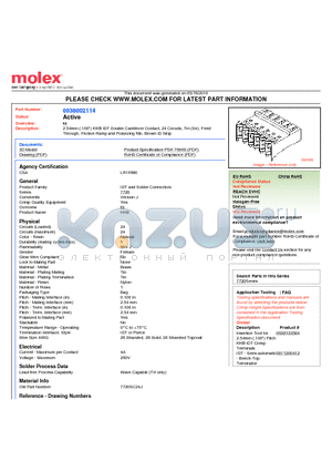 0038002114 datasheet - 2.54mm (.100