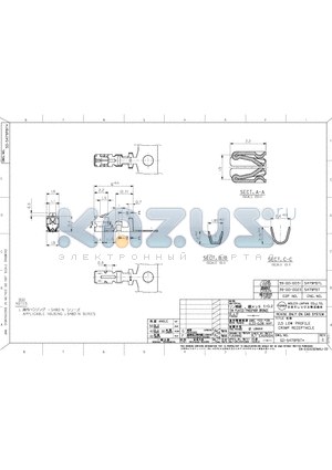 0039-00-0023 datasheet - 2.5 LOW PROFILE CRIMP RECEPTACLE