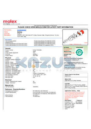 0039000062 datasheet - 4.20mm (.165