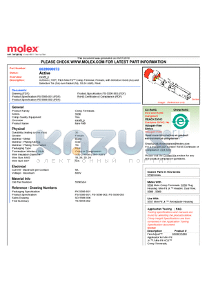 0039000073 datasheet - 4.20mm (.165