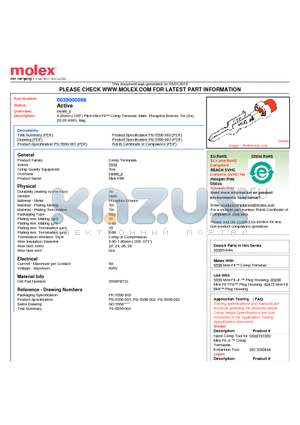 0039000068 datasheet - 4.20mm (.165