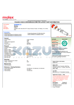 0039000114 datasheet - 4.20mm (.165