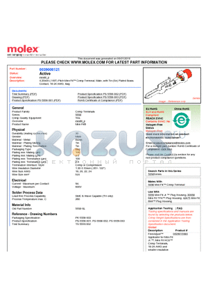 0039000121 datasheet - 4.20mm (.165