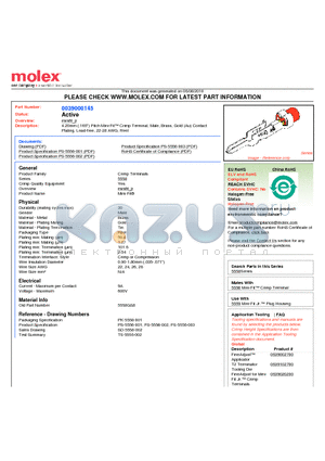 0039000145 datasheet - 4.20mm (.165