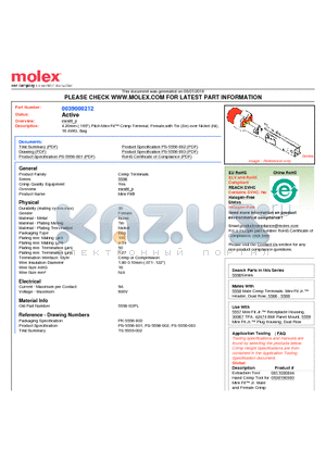 0039000212 datasheet - 4.20mm (.165