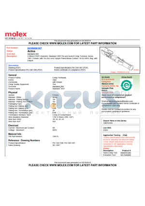 0039000307 datasheet - 2.36mm (.093