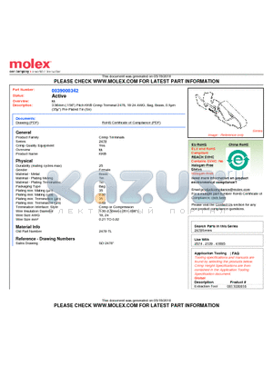 0039000342 datasheet - 3.96mm (.156