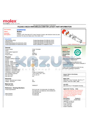 0039000428 datasheet - 4.20mm (.165