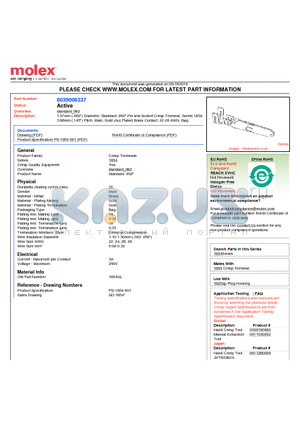 0039000337 datasheet - 1.57mm (.062