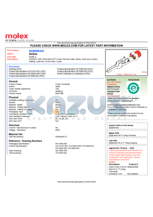 0039000433 datasheet - 4.20mm (.165