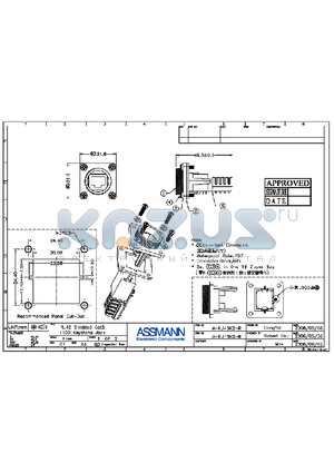 A-RJ45KS-R datasheet - RJ45 SHIELDED CAT5 110D KEYSTONE JACK