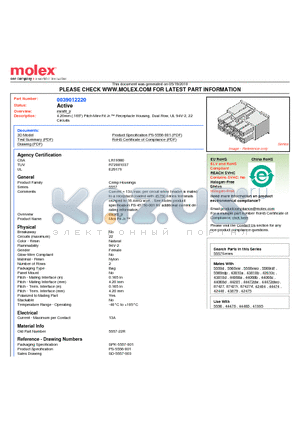 0039012220 datasheet - 4.20mm (.165