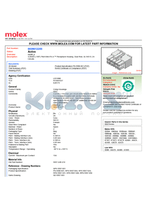 0039012245 datasheet - 4.20mm (.165