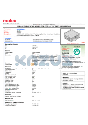 0039013049 datasheet - 4.20mm (.165