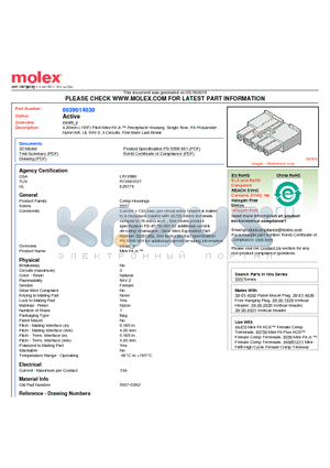 0039014030 datasheet - 4.20mm (.165