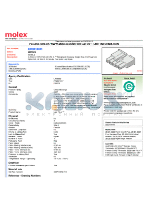 0039014031 datasheet - 4.20mm (.165