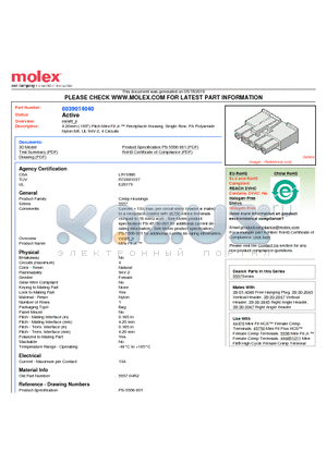 0039014040 datasheet - 4.20mm (.165