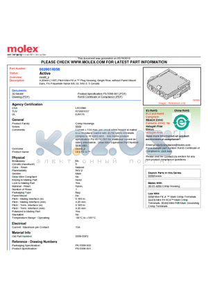 0039014056 datasheet - 4.20mm (.165