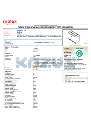 0039293106 datasheet - 4.20mm (.165