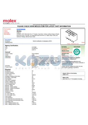 0039296088 datasheet - 4.20mm (.165