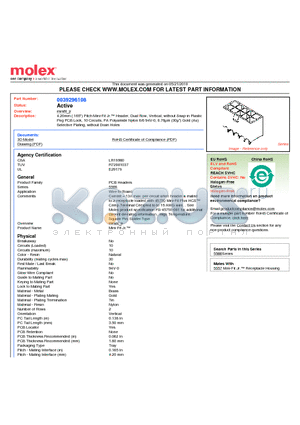 0039296108 datasheet - 4.20mm (.165