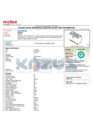 0039296148 datasheet - 4.20mm (.165