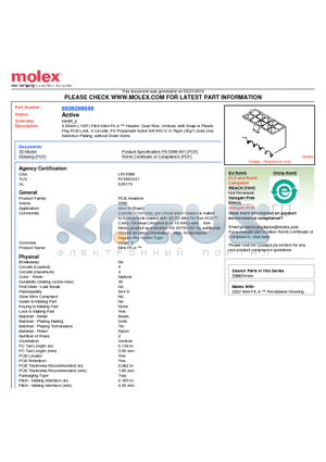 0039299049 datasheet - 4.20mm (.165