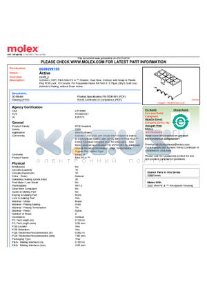 0039299105 datasheet - 4.20mm (.165