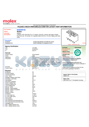 0039299182 datasheet - 4.20mm (.165