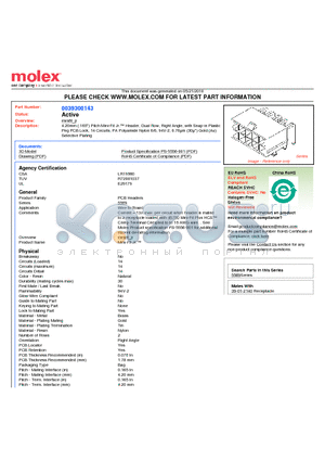 0039300143 datasheet - 4.20mm (.165