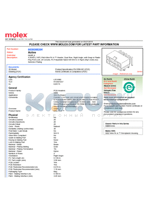 0039300204 datasheet - 4.20mm (.165