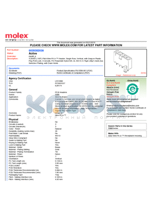 0039302038 datasheet - 4.20mm (.165