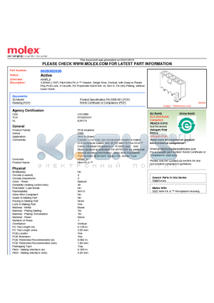 0039302030 datasheet - 4.20mm (.165