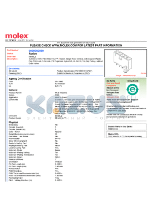 0039302050 datasheet - 4.20mm (.165