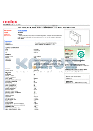 0039302036 datasheet - 4.20mm (.165