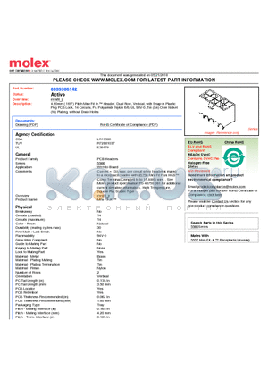 0039306142 datasheet - 4.20mm (.165