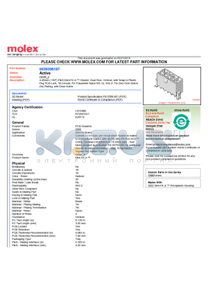 0039306187 datasheet - 4.20mm (.165