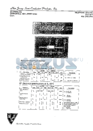 5082-3081 datasheet - HF/VHF/UHF CURRENT CONTROLLED RESISTOR