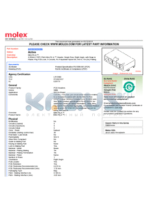 0039303056 datasheet - 4.20mm (.165