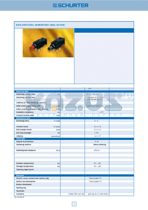 0041.0402 datasheet - DATA SWITCHES.MOMENTARY (SDK) ACTION