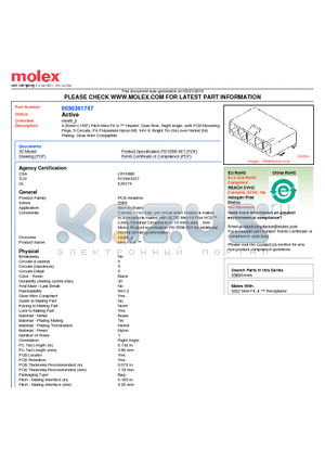 0050361747 datasheet - 4.20mm (.165