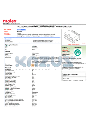 0050362382 datasheet - 4.20mm (.165