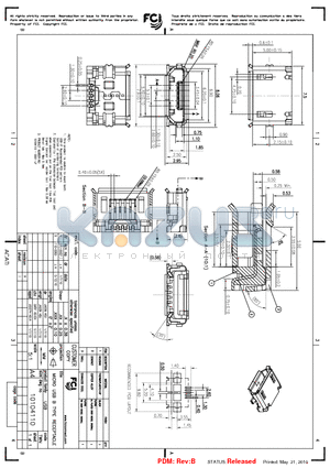 10104110 datasheet - MICRO USB B TYPE RECEPTACLE