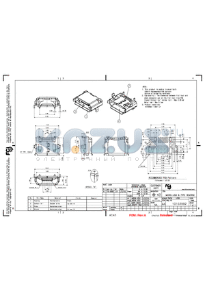 10103592 datasheet - MICRO-USB B-TYPE REVERSE