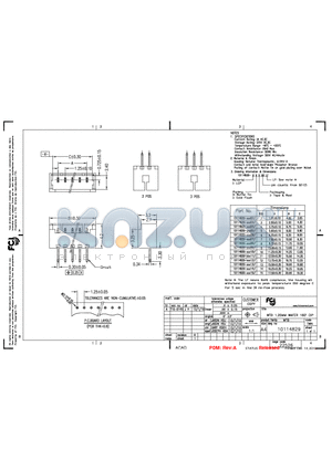 10114829-XXX09LF datasheet - WTB 1.25MM WAFER 180 DIP