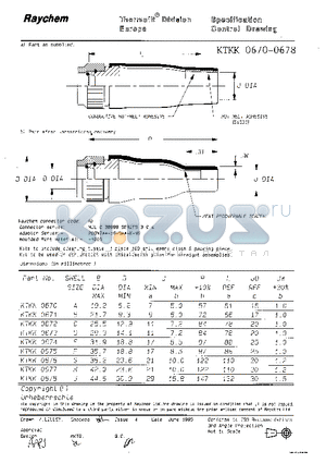 005957-000 datasheet - SPECIFICATION CONTROL DRAWING